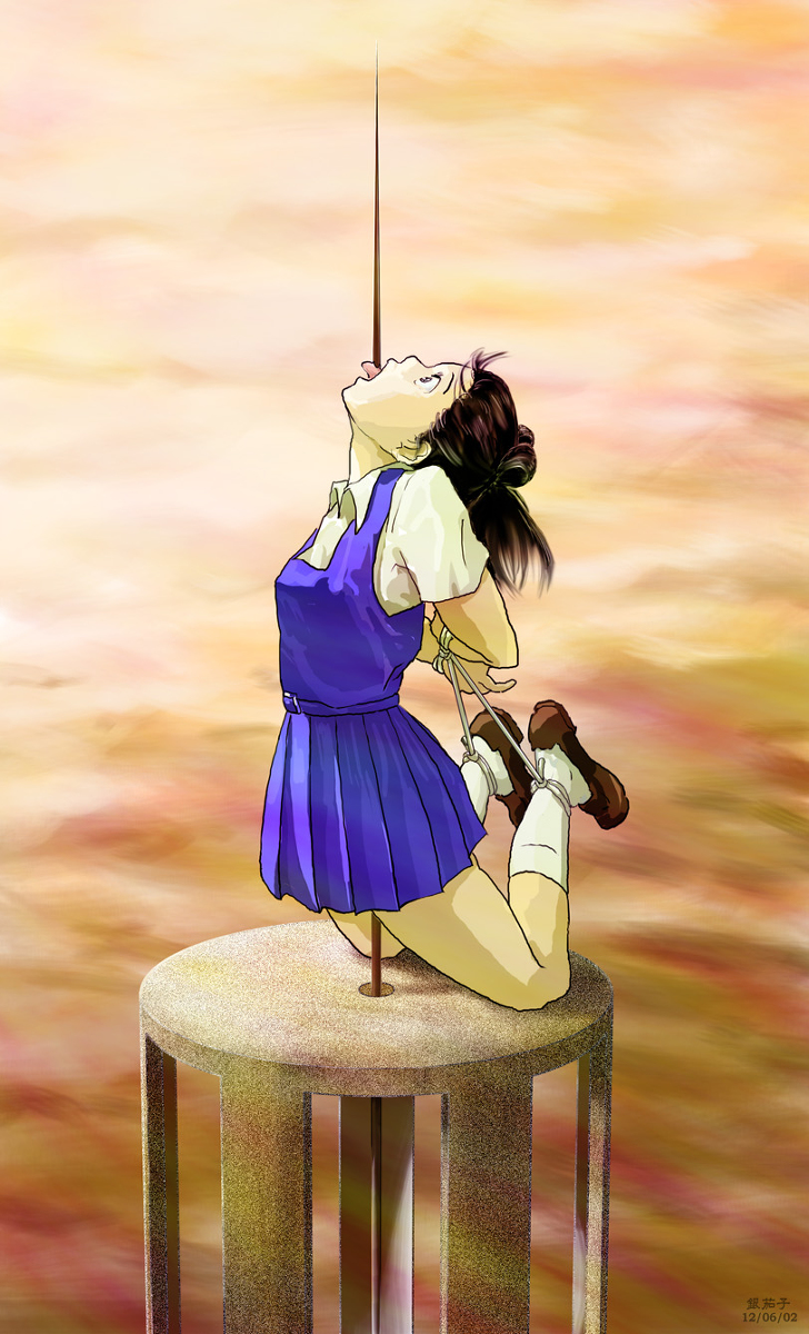 緊縛　生け花 