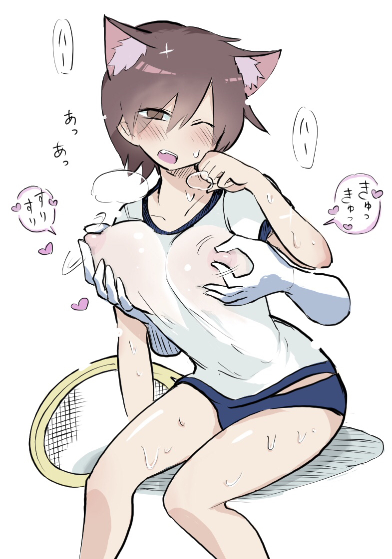 体操着　乳首 猫耳体操着 乳首責め | しつー /Stew