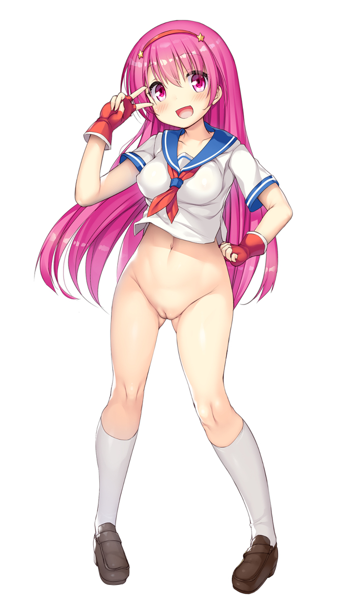 セーラー服 下半身裸 