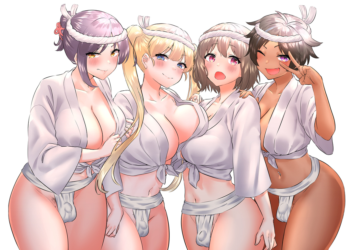 ふんどし祭り エロ ふたなり☆褌祭り！ | 稲荷もち＠ふたけA26ab