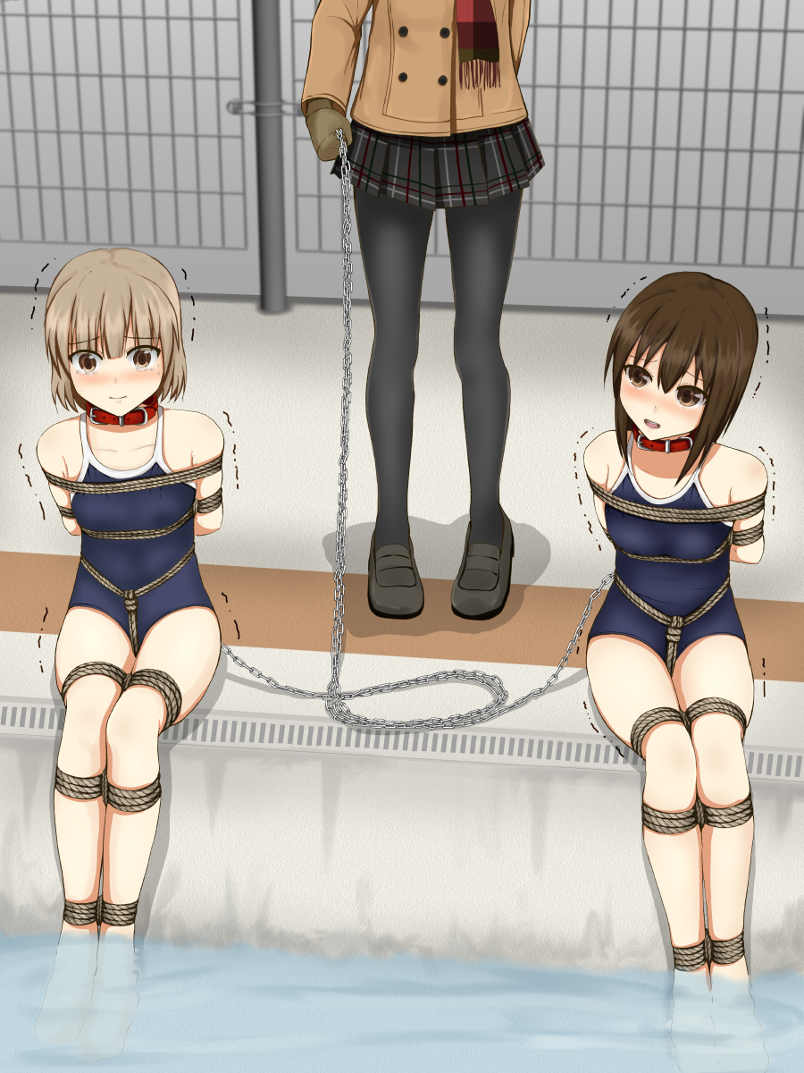 水泳 緊縛 沙希ちゃんと友梨ちゃんと寒中水泳 | ふぇむと