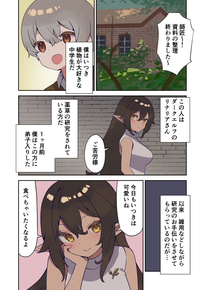 ダークエルフのおねショタ漫画 | 琴か