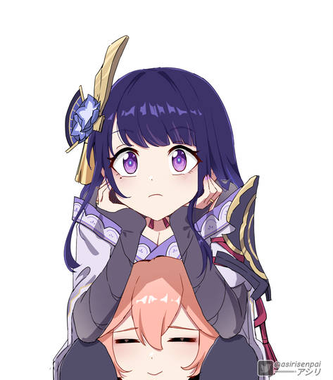 Raiden shogun/Ei and Yae miko☺️ | KURO
